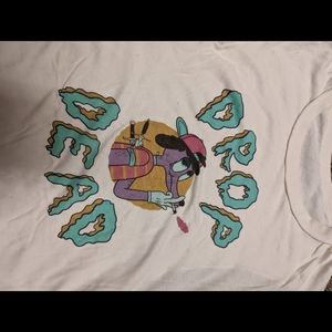 DROPDEAD Stabbed in the Back Cartoon Tank Top Muscle Tee